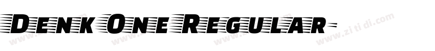 Denk One Regular字体转换
